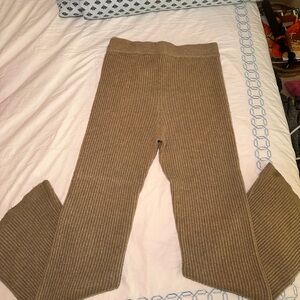 Abercrombie & Fitch Ribbed Knit Tan Pants